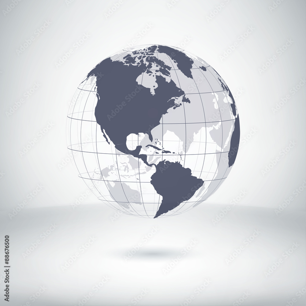 Vector earth icon Vector earth icon