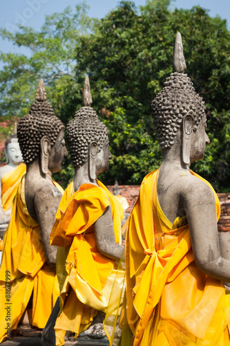 Buddha Statues Ayutthaya Thailand