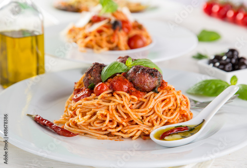 Italian pasta with tomato