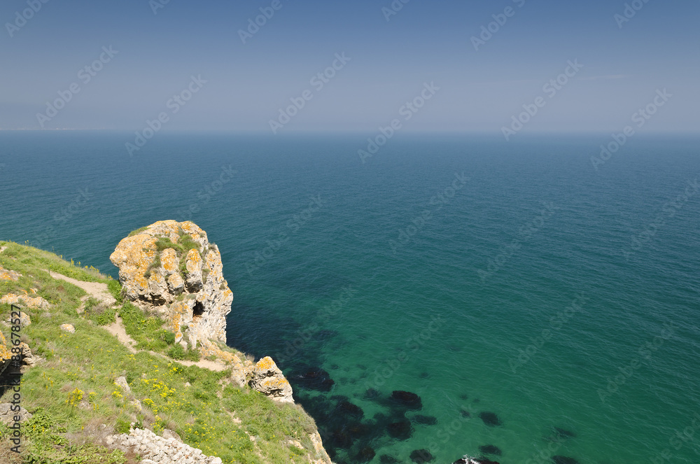 Bulgaria, Black Sea. Coastal landscape. Kaliakra headland