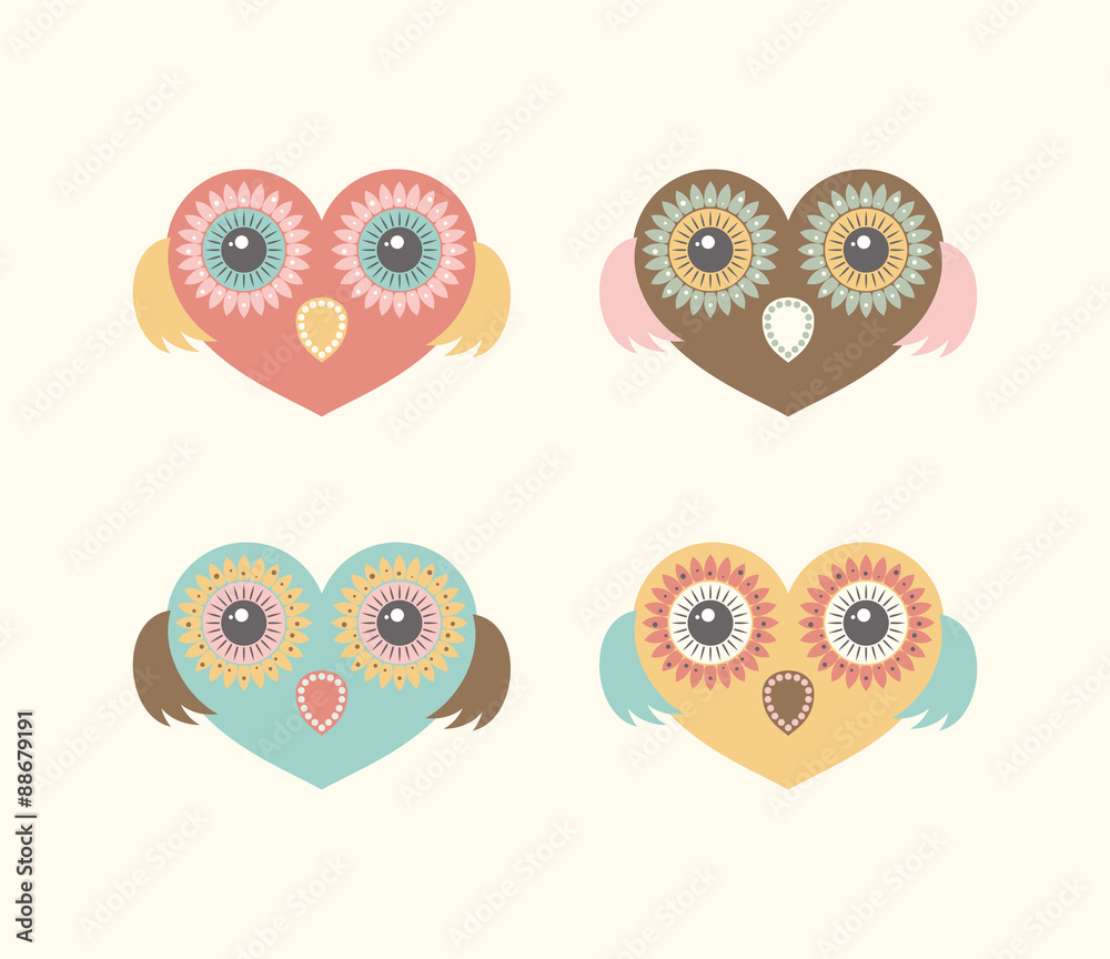 set 4 as the heart of an owl