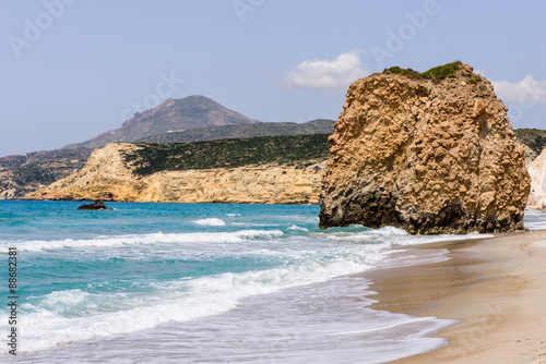 Fyriplaka beach, Milos island, Cyclades, Greece. photo