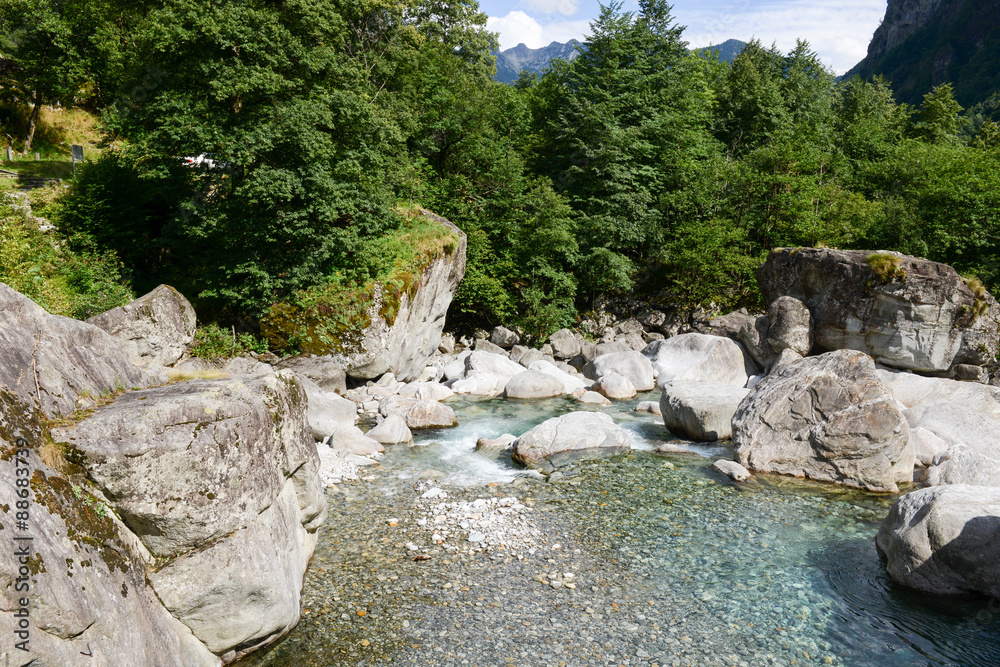 River Maggia in the valley of the same name River Maggia in the valley of the same name
