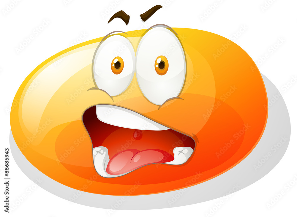 Obraz premium Jelly bean with shocking face