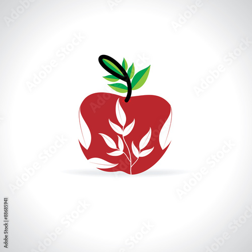 creative apple concept vector illustration 