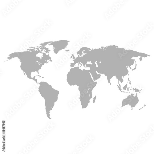 Map earth grey color