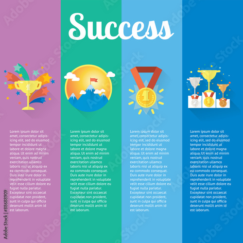 Yoga concept flat illustrations icons set.