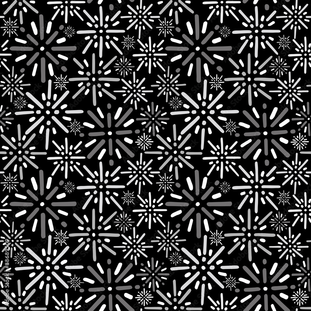 Seamless pattern fireworks 花火のパターン Seamless pattern fireworks 花火のパターン