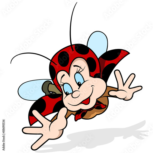 Flying Ladybug - Smiling Ca...