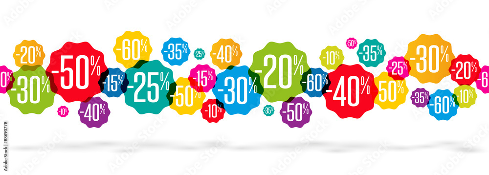 Fototapeta premium Soldes - Promo (juxtaposable sans raccord)