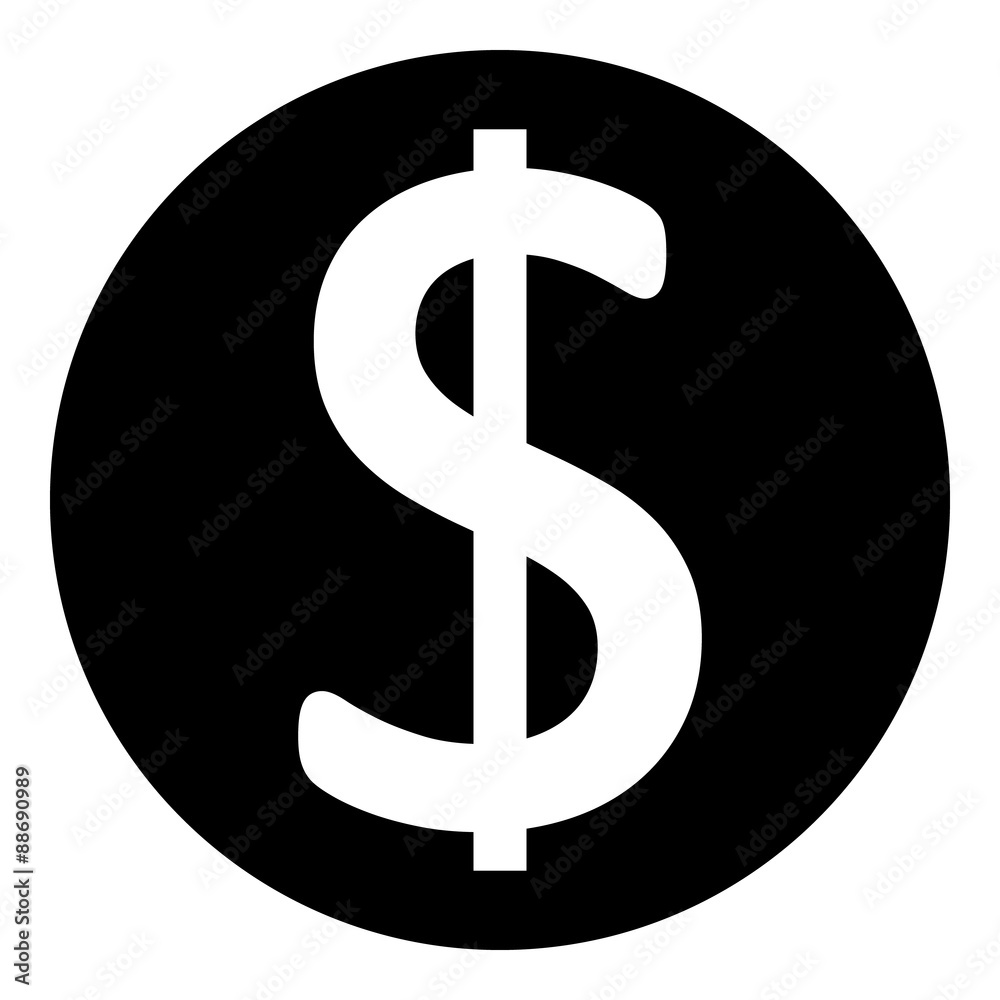 Dollar button. Dollar button.