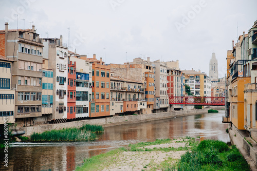 The central part of the city Girona © kostyazar