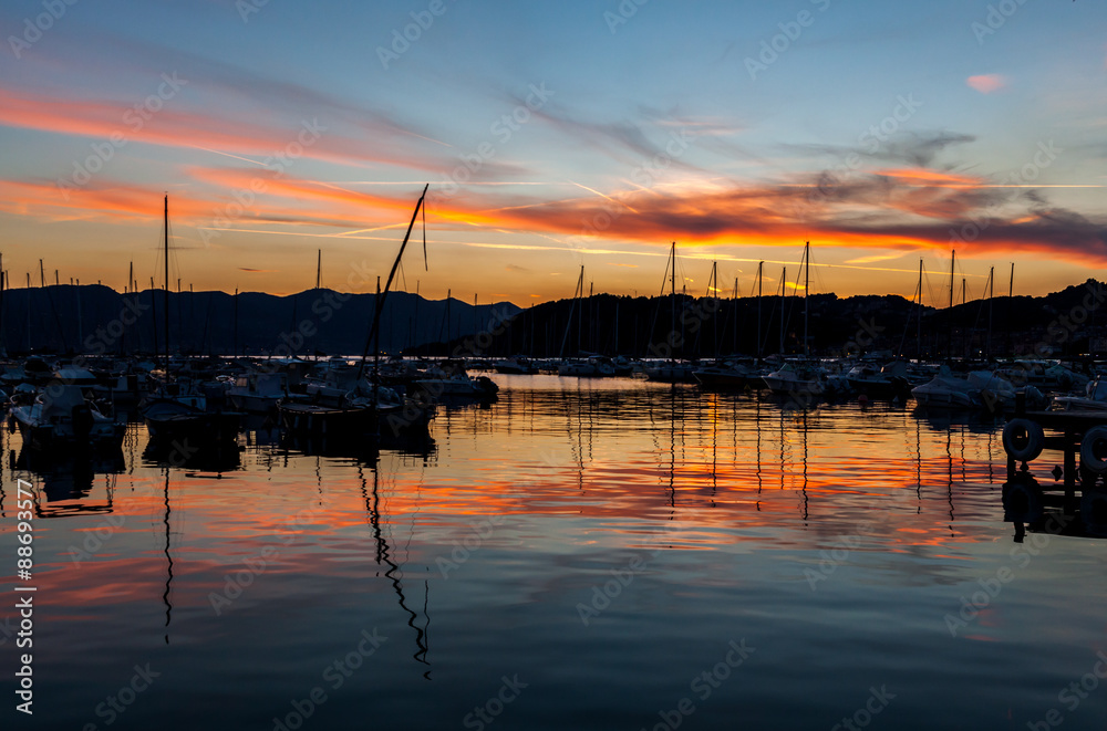 Dusk over Yacht Club