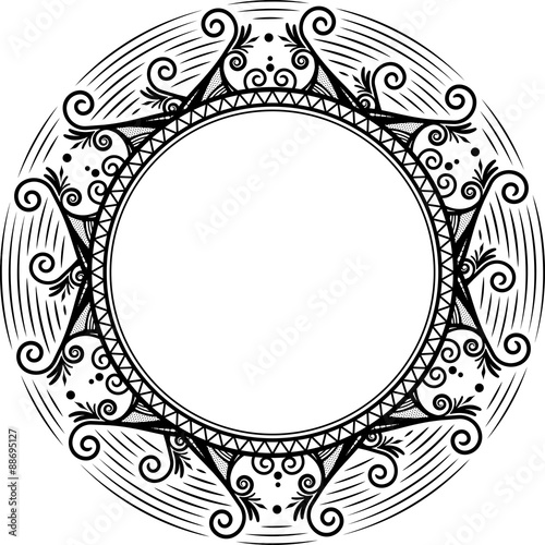 Round unusuall decorative frme.
