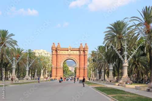 Der berühmte Arc de Triomf in Barcelona