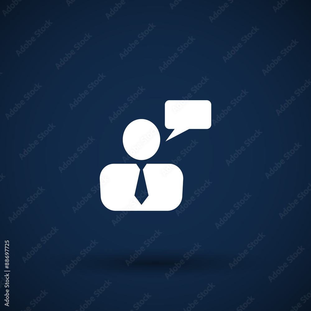man , businessman blank speech bubble man , businessman blank speech bubble