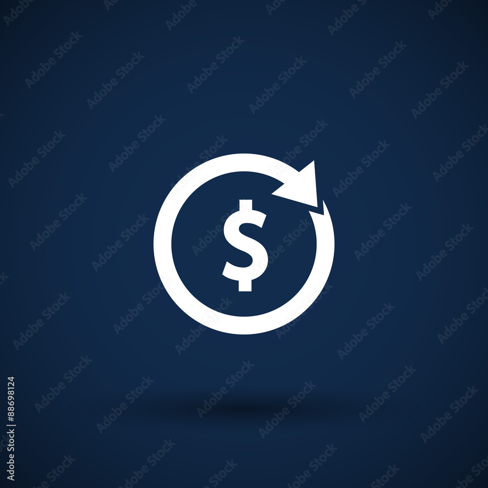 Arrow and money Vector version is also available Arrow and money Vector version is also available