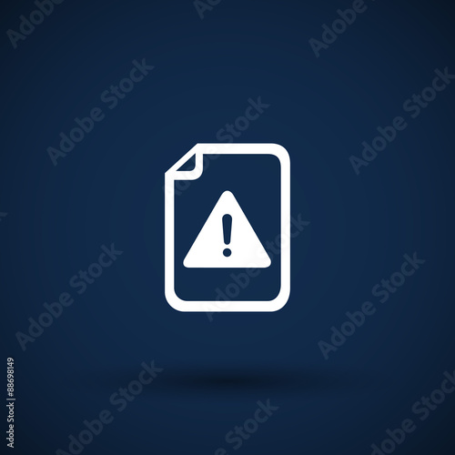 Security warning in browser icon alert bug business photo