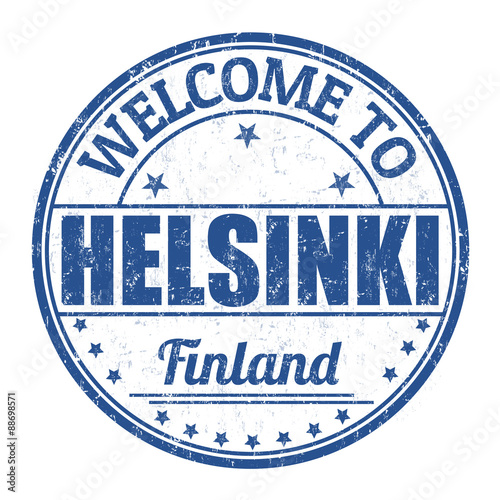 Welcome to Helsinki stamp