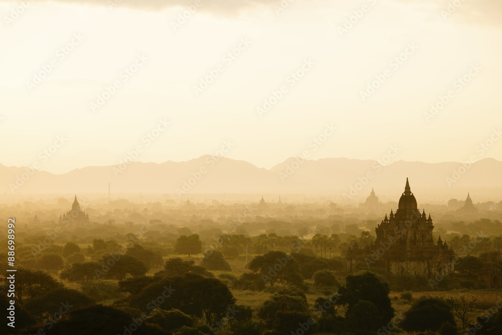 Sunset in Bagan Myanmar