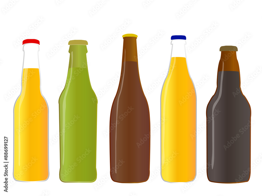 Different Kinds of Beer Full Bottles Different Kinds of Beer Full Bottles