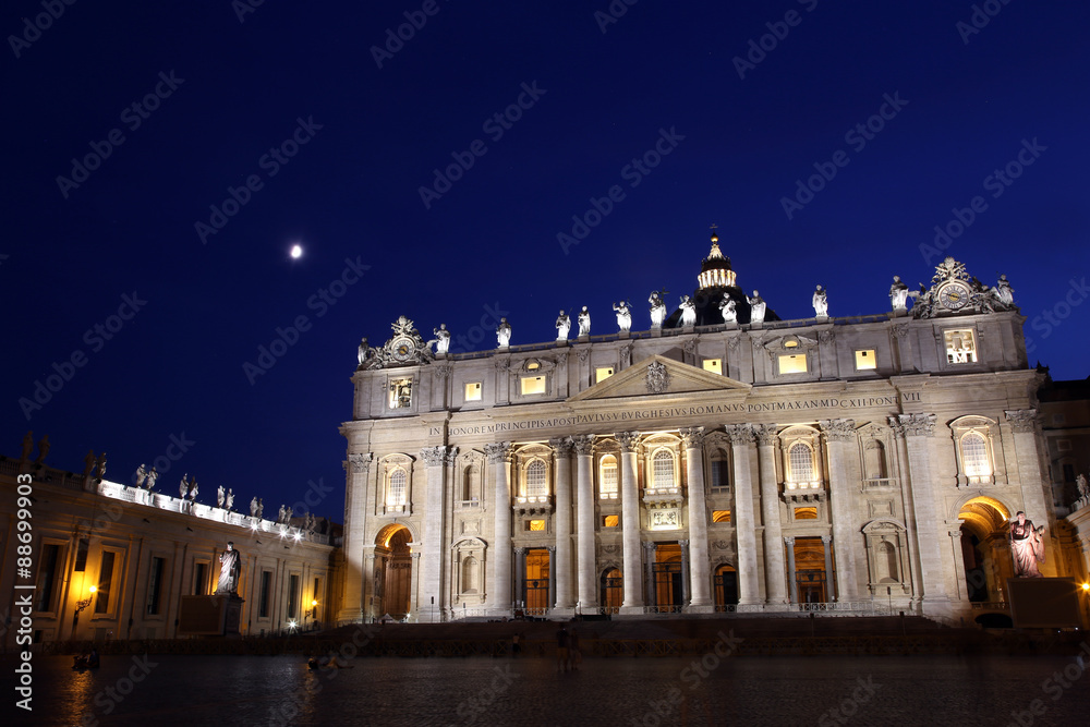  St. Peter's Basilica at the Vatican in Rome