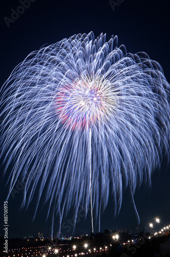 Fireworks in Tokyo, Japan photo