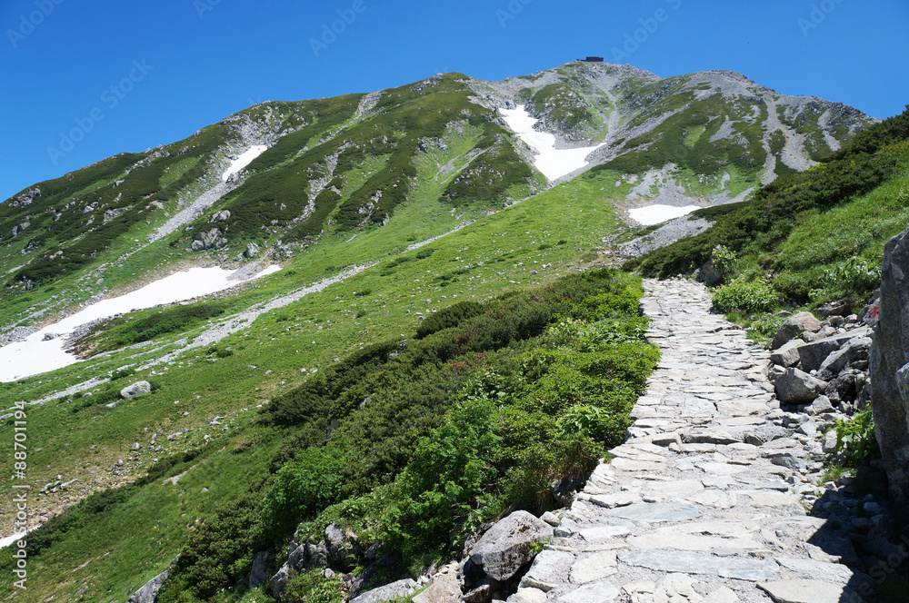 Mount Oyama in Murodo, Tateyama Kurobe Alpine Route Mount Oyama in Murodo, Tateyama Kurobe Alpine Route