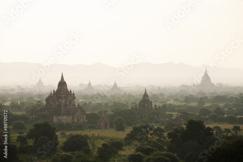 Bagan, Sunset in Bagan Myanmar