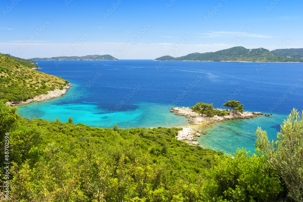 beautiful coastline near Dubrovnik in Dalmatia, Croatia