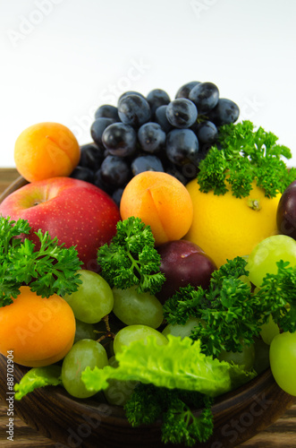 Fruits on the dining table