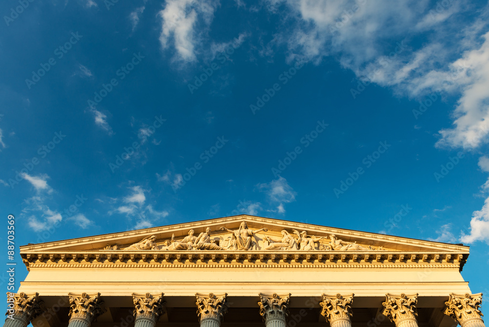 Fototapeta premium Classical architecture of the Hungarian National Museum in Budap