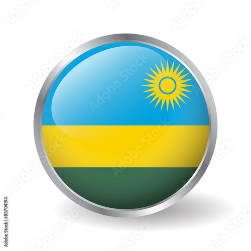 Free Download Rwanda flag button vector - GFXLoad