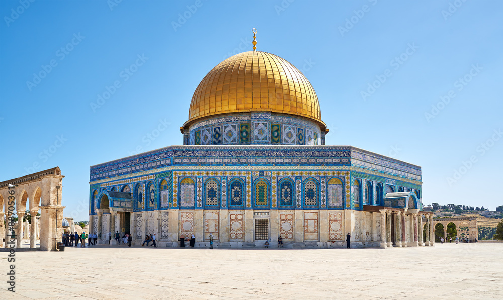 Fototapeta premium Meczet Dome of the Rock w Jerozolimie