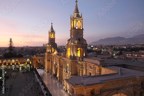 Arequipa while sunset 