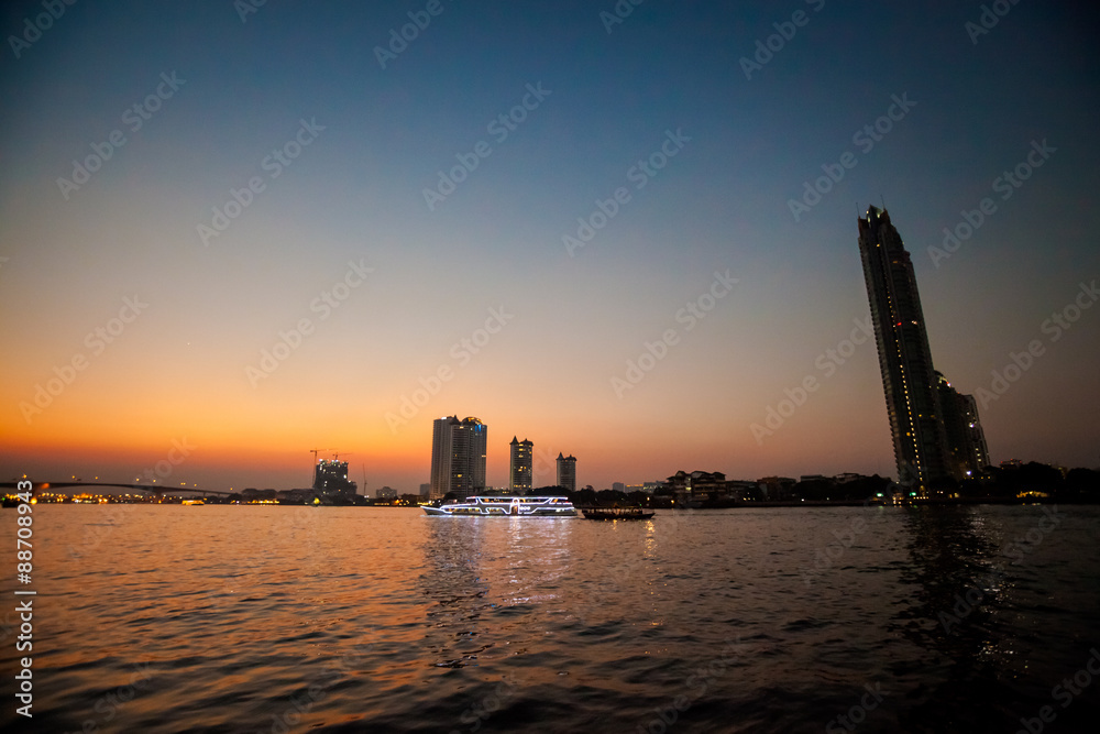 Bangkok view - Chao phraya river