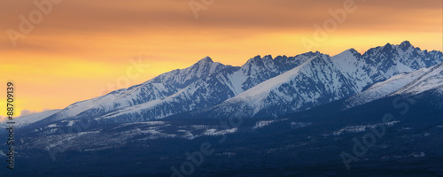 High Tatra Mountains panorama
