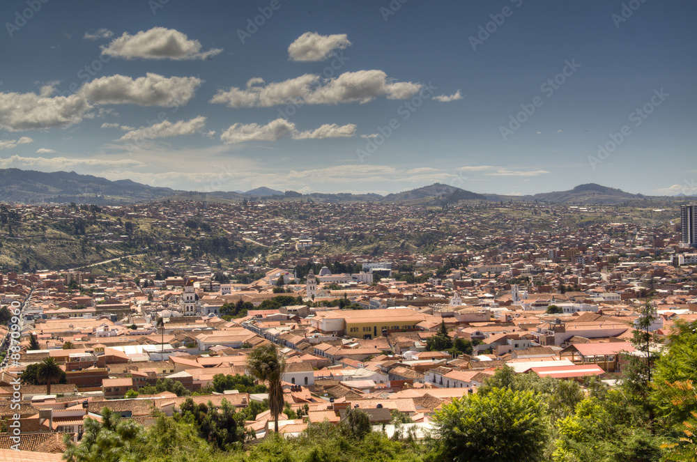 View over the city of Sucre, Bolivia
