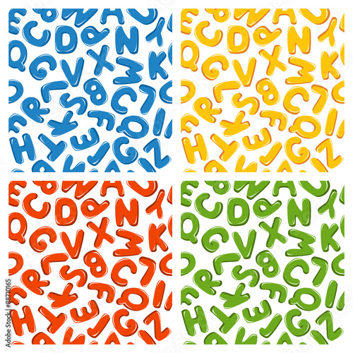 Alphabet letters, set of se...