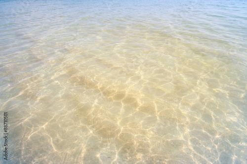 shallow sea surface with waves