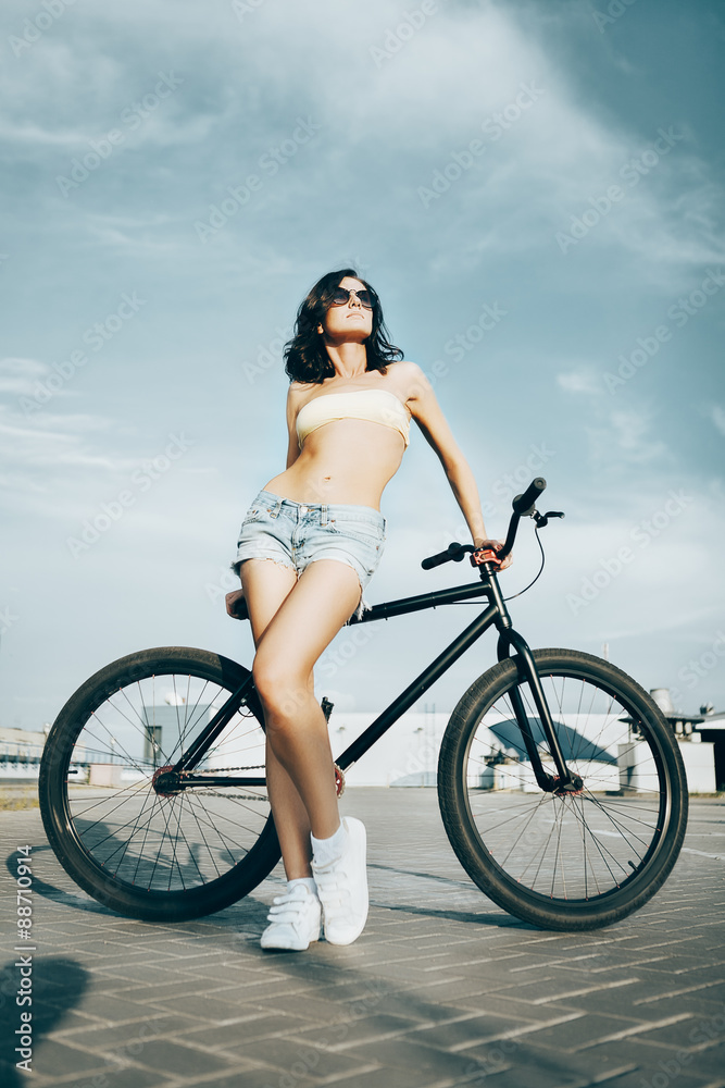 Fototapeta premium Biker girl