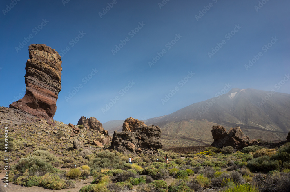 The canyon of the volcano Teide