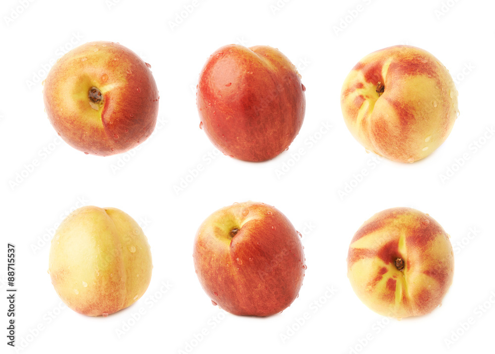 Single ripe nectarine isolated Single ripe nectarine isolated
