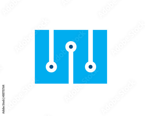 letter w connect logo