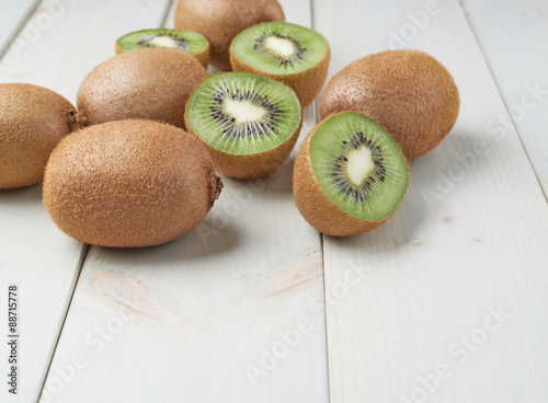 Pile of multiple kiwifruits