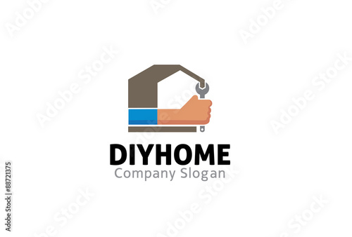 DIY Home Logo template