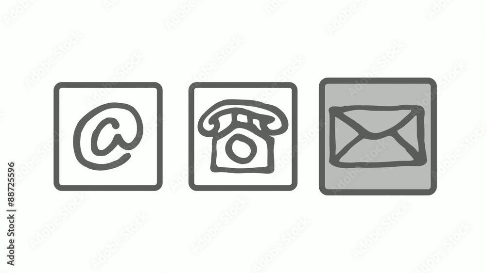 Kontakt Informationen Fragen Hilfe Support Email Symbole Video gezeichnet Film Kontakt Informationen Fragen Hilfe Support Email Symbole Video gezeichnet Film