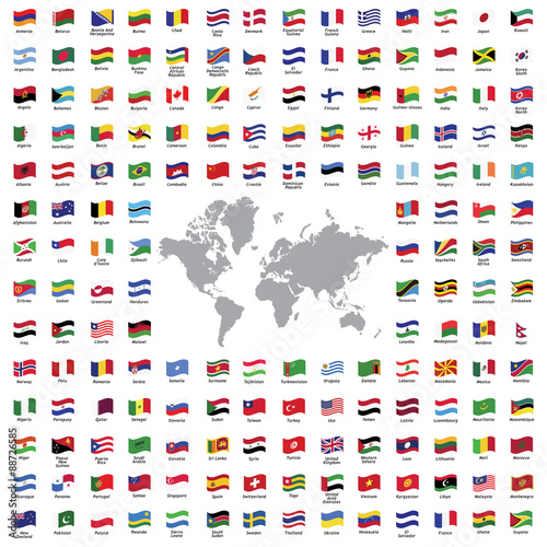 World flags all