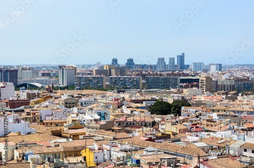 Areal view, as seen from the miguelete, Valencia © remore
