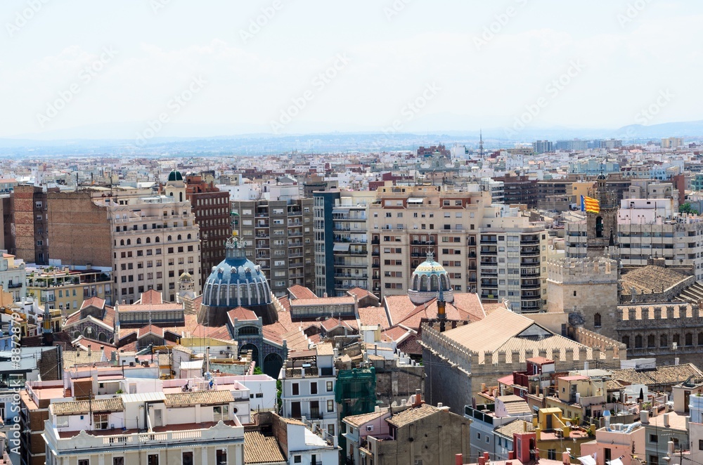 Areal view, as seen from the miguelete, Valencia